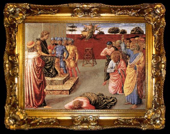 framed  GOZZOLI, Benozzo Fall of Simon Magus dfg, ta009-2